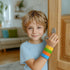 WorWoder 6 Pack Sensory Fidget Toys Slap Bracelets, Textured Silicone Sensory Toys for Kids, Calming Tool for Special