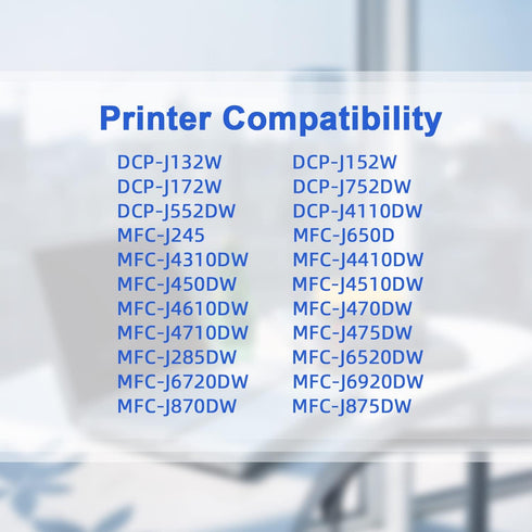 LC103XL LC103 Ink Cartridges High Yield Compatible for Brother MFC-J870DW MFC-J6920DW MFC-J450DW (5 Pack)