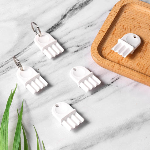 PEUTIER 10pcs Toilet Paper Dispenser Key, Universal Paper Towel Dispenser Key Replacement Tissue Dispenser Key Hard