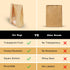 200 Sourdough Bread Bags For Homemade Loaf Kraft Brown Paper Bread Bags with Window and Square Bottom Large Bakery Bag
