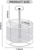 Marbrasse 360-Degree Rotating Mesh Desk Organizer, Multi-Functional Pen Holder with 4 Compartments for Home Office
