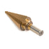 NEIKO 10185A High-Speed Alloy-Steel Titanium Step Drill Bit, 12 Step Sizes from 3/16 Inch to 7/8 Inch