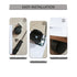 Black Plastic Caster Wheels, 2 inch Locking Small Casters Set of 4 with 16 Screws for Furniture Workbench