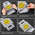1000 Count 1 Packaging 11 6.3 Inch Whaline Thank You Handle Drink Bags Cup Smile Face Plastic Poly Bag Carriers