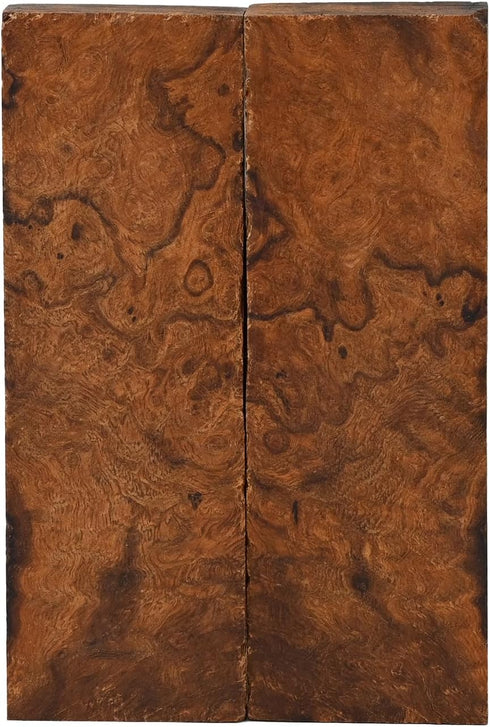 IECAP LLC Bookmatched Ironwood Knife Handle Scales, Natural Wood for DIY Crafts, Size 5 1/8 x 1 3/4 x 1/2