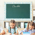 Whaline 131.2ft Retro Groovy Bulletin Board Borders, Green Blue Pink Purple Checkered Flower Trim for School Decor
