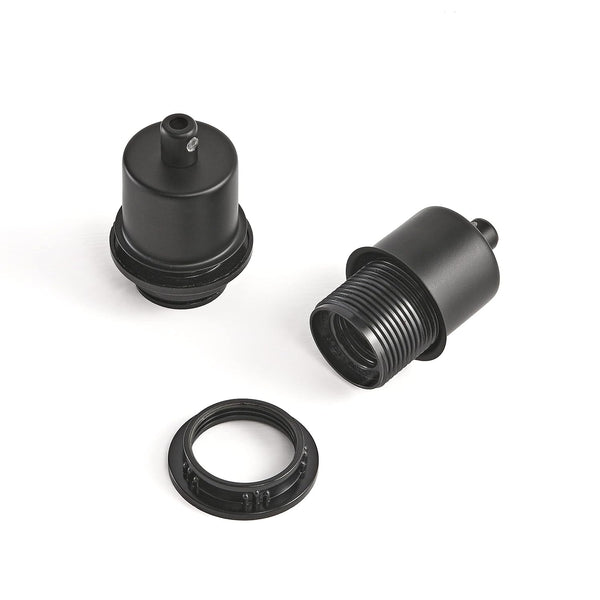BRIGHTTIA Shade-Ready E26 Light Bulb Socket, Cover & Cord Grip Kit -