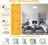 RLEDPZTX Light,9 Inch 18w 1860lm,3000k/4000k/6000k 3CCT (4Pack-White) Led Flush Mount Ceiling Selectable, Round Modern