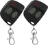 Kingdder 2 Pcs 10 Dip Switch Garage Door Remote - Two Button Garage Remote Compatible with Multicode 300mhz 3089 3060