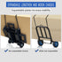 HUFATWINS 2 2 Folding Hand Truck,Portable Platform Luggage Cart Collapsible Dolly with Wheels & Ropes,Utility Portable
