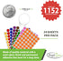Royal Green Color Coding Labels - 5/8 Diameter Round Label Stickers in 24 Colors, 1152 Pack