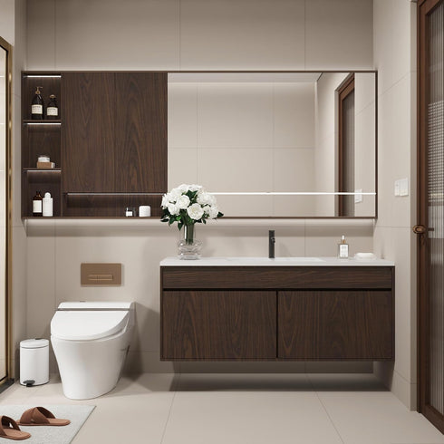 24"118" JSEVEM Dark Brown Black Walnut Wood Wallpaper Peel and Stick Waterproof Darker Brown Walnut Wood Grain Contact