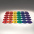 5" Pack 36. S&S Worldwide Spectrum Numbered, Anti-Skid, Soft Round Vinyl Spot Markers for PE / Gym Classes, Class Room