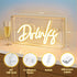Drinks Neon Sign, Drinks Signs USB LED Desk Lightbox with ON/OFF Switch, Light Up Sign for Table Decor, Home Bar
