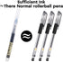 RIANCY 12 Pack Black Liquid Ink Rollerball Gel Pens, 0.5mm Extra Fine Point, Quick Drying for Journaling & Art