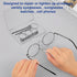 5Pcs Mini Glasses Screwdriver, 3 in 1 Multifunction Eyeglass Repairing Kit with Keychain