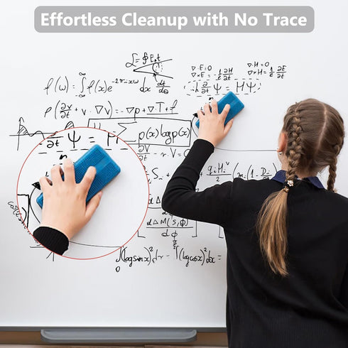 Fine Tip Dry Erase Markers - 72 Pack Black Erasable Markers Bulk for Kids, Adults, Ideal for Classroom, School, Office