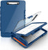 Sooez Original Clipboard with 2 Storage & Pen Holder, Heavy Duty 8.5x11 Clip Boards, Clearview Dry Erase Clipboard