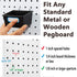 FRIMOONY Pegboard Hooks Assortment, 107 PCS for Organizing Various Tools, Includes Pegboard Bins