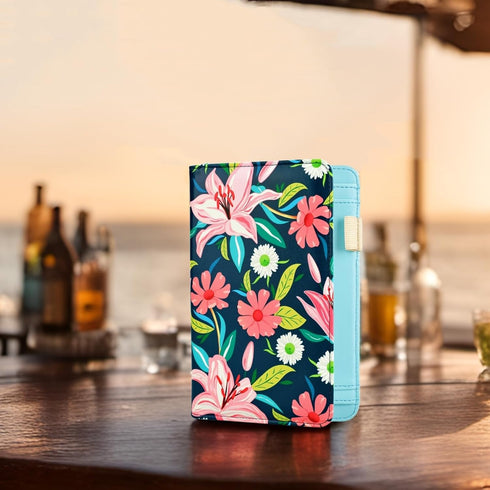 YIXONER 5X8 Inch Server Book with Zipper Pocket Server Books for Waitress Book Cute Serving Book Guest Check Book