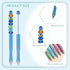 Chivao Metal Beadable Pens, Assorted Colors, Bulk Bead Pens, Black Bling Ink, 10 Pieces with Refills