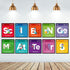 Zonon 10 Pcs Science Bulletin Board Set Scientist Posters Classroom Decoration Banner Classroom