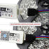 Smart LED WiFi Controller, Wireless 24 Keys RF Remote Control for RGB LED Strip Lights, 2 Pack