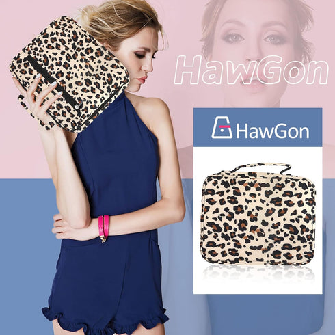 HAWGON Bible Cover for Women, Bible Case for Men, Multi-Functional Stationery Organizer, Large Pencil Case, Beige Base