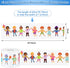 Eersida 65.6 Feet Diversity Bulletin Board Border, Decorative Chalkboard Cutouts for Classroom Wall Decor
