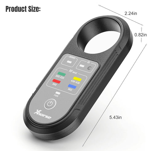 Xhorse Remote Key Frequency Tester Tool, 2024 XDRT20 Remote Tester 315/433/868/902Mhz Infrared Signal Detection, Key