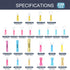 Chanzon 230pcs Heat Shrink Wire Connector Kit, Fork, Male & Female Spade, Ring Terminal Marine Grade Waterproof