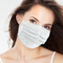 100Pcs 3 White Disposable Face Mask, Ply Masks with Soft Elastic Ear loops
