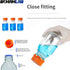 250ml Round Media Storage Bottles Pack of 3, Borosilicate Glass with GL45 Screw Cap, Max Temp 249.8°F
