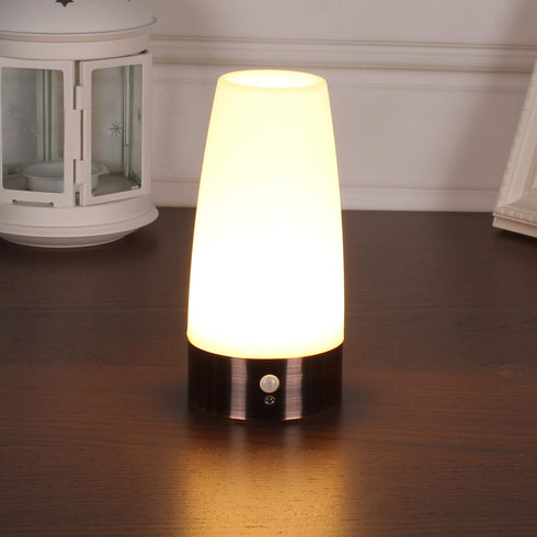 WRalwaysLX Retro LED Night Light for Home,Small Lamp with Wireless PIR LED Motion Sensor Indoor/Outdoor,Battery