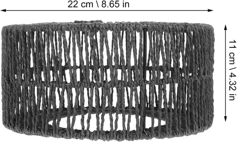 Generic 22.00X22.00X11.00CM, Rattan Lamp Shade: Boho Weave Lamp Shades Farmhouse Woven Lampshade for Floor Lamps