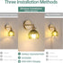 Shenmoyl Vintage Battery Operated Wall Sconce with Green Tulip Glass Lampshade Rechargeable Battery Powered Wall Light