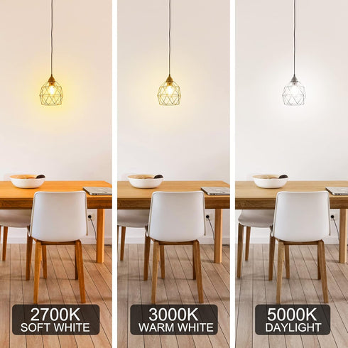 Energetic Dimmable LED Filament Light Bulbs, 8W, 60 Watt Equivalent, Daylight 5000K, Classic Clear Glass, 6 Pack