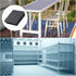 Cap(60 60mm) 10Pcs, METALLIXITY Square Tube End x Plastic Plugs Insert End Caps Pipe Cap Cover - for Furniture Table