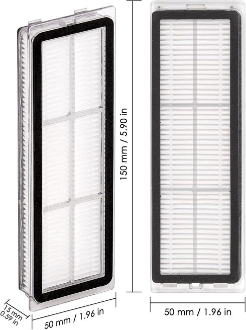 (6 Pieces) HEPA Filter Set Compatible with Dreametech L10s Ultra, L10s Pro, Z10 Pro, S10, S10 PLUS, Replacement