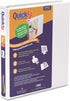 QuickFit View Binder, 1 Inch, White, Angle D Ring (87010)