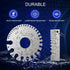 Professional Wire Gauge Measuring Tool - Set of 2, Stainless Steel Metal Thickness Gauge & Dual-Sided Round Gauge