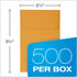Quality Park Coin and Small Parts Envelope, Gummed Seal, 24 lb Brown Kraft, 2-1/4 x 3-1/2 Inches, 500 Box