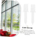 240pcs Gadpiparty Shutter Repair Replacement Plastic Shutter Fasteners for Easy Installation of Window and Louvers