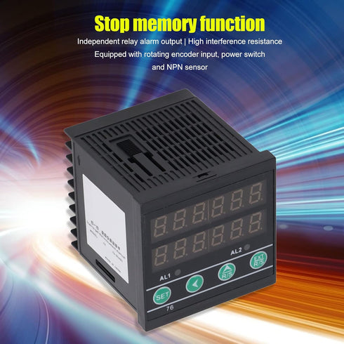 Digit Counter, 6 Digit Multifunctional Counter Industrial Assembly Line LED Digital Display Timer Meter