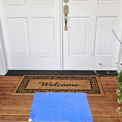 Baluue Sticky Mats, 24''×18'' Cleanroom Tacky Pads, Blue Tacky Mats for Laboratory, Hospital, Office, Home
