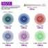 Swpeet 66Pcs 1 Inch Mixed Grit Radial Bristle Disc Abrasive Brush Kit with 1/8" Shank for Rotary Tools