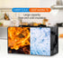 4 Commercial Maxcheck Pcs XXXL Insulated Food Delivery Bags with Removable Hard Bottom Foldable and Reusable Grocery