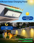 4-in-1 150 4 IP67 Solar Motion Lights Outdoor - Wide Angle, Modes, White & Warm Light, Waterproof, Fence, Wall, Step