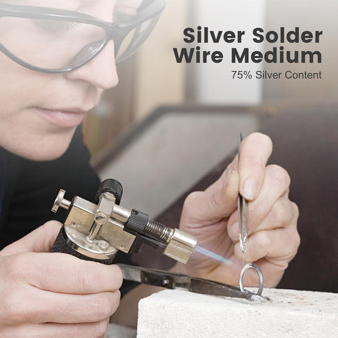 5 Feet Silver Solder Wire, Hard Silver Solder 22 Gauge for Jewelry Repair