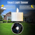 6 Pack Cool White Flickering Outdoor Waterproof Solar Powered Electric Candles, Solar LED Rechargeable Flameless Votive